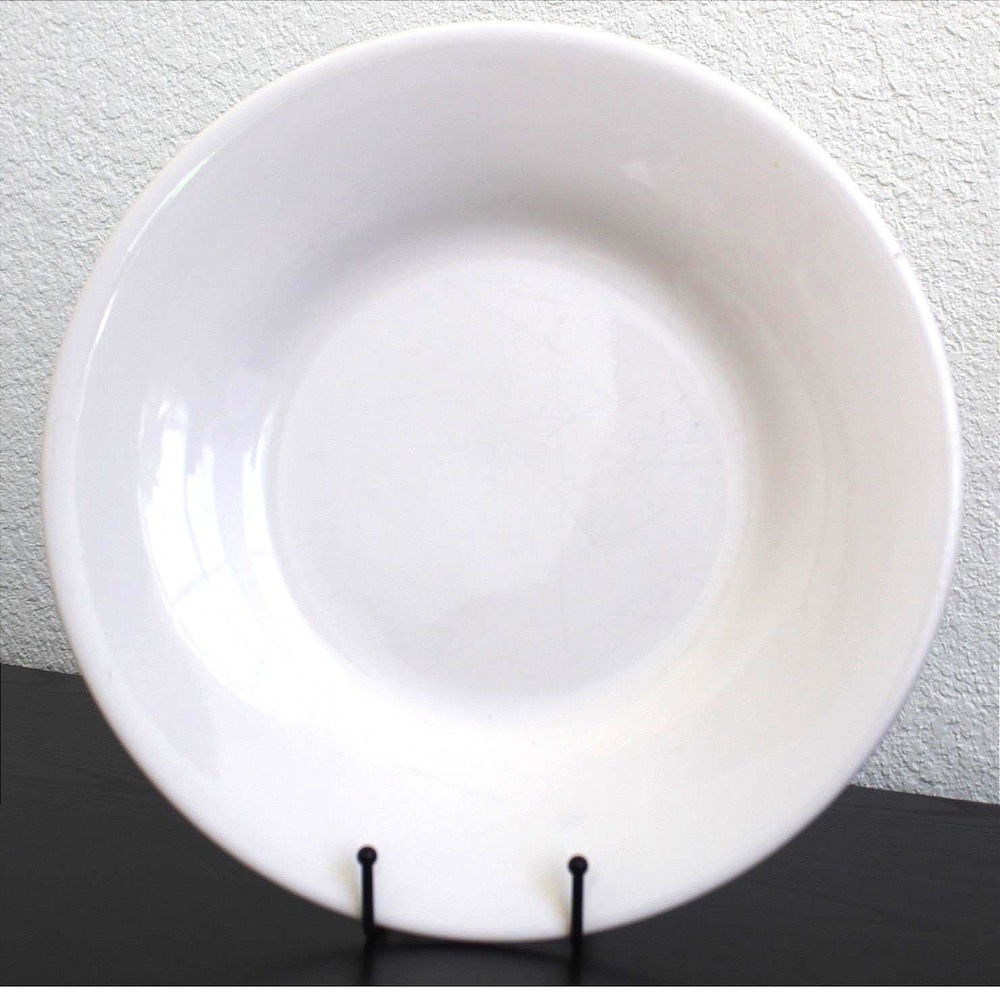 Pottery Barn Sausalito White Pasta Bowls Set of 2 Stoneware 11 Inch Large
